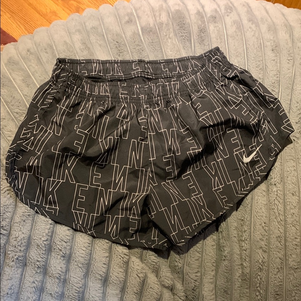 Nike Black and White Athletic Shorts